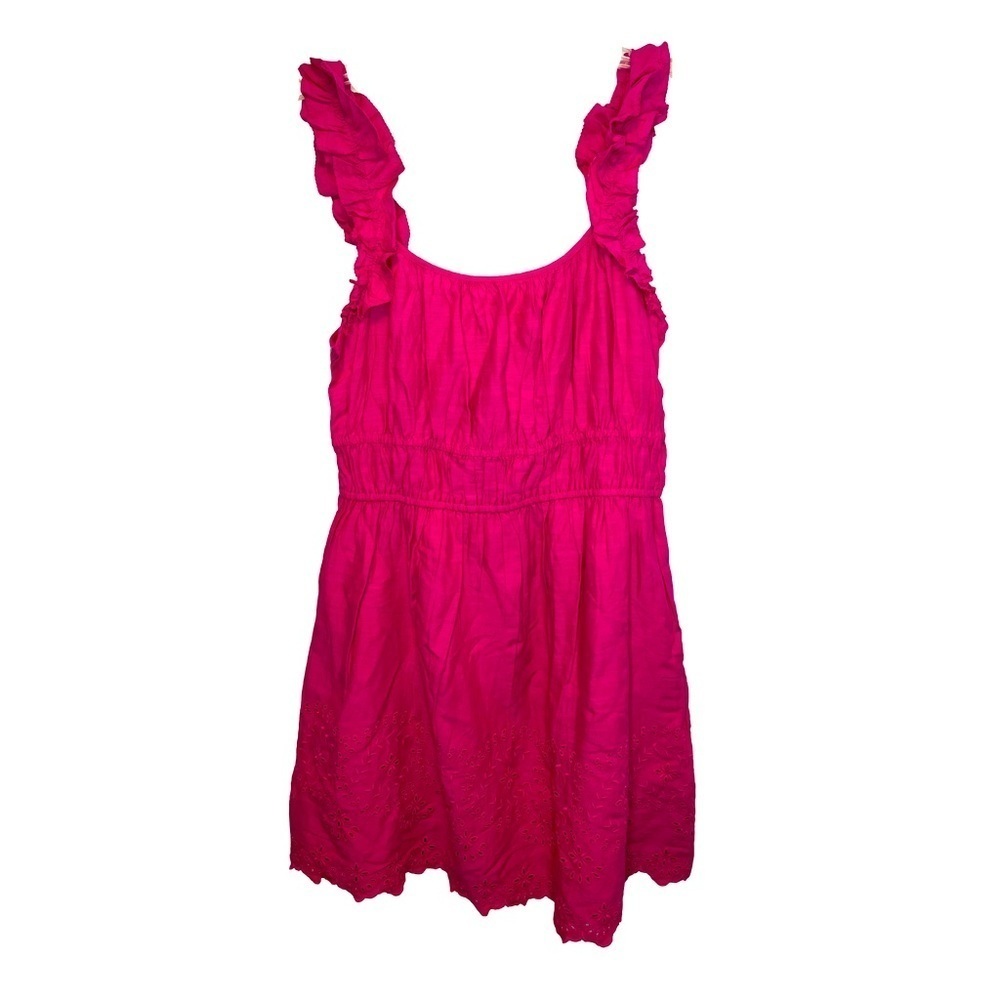 Old Navy Hot Pink Ruffle Strap Sundress